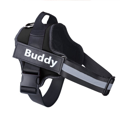 No-pull dog harness with reflective and breathable design