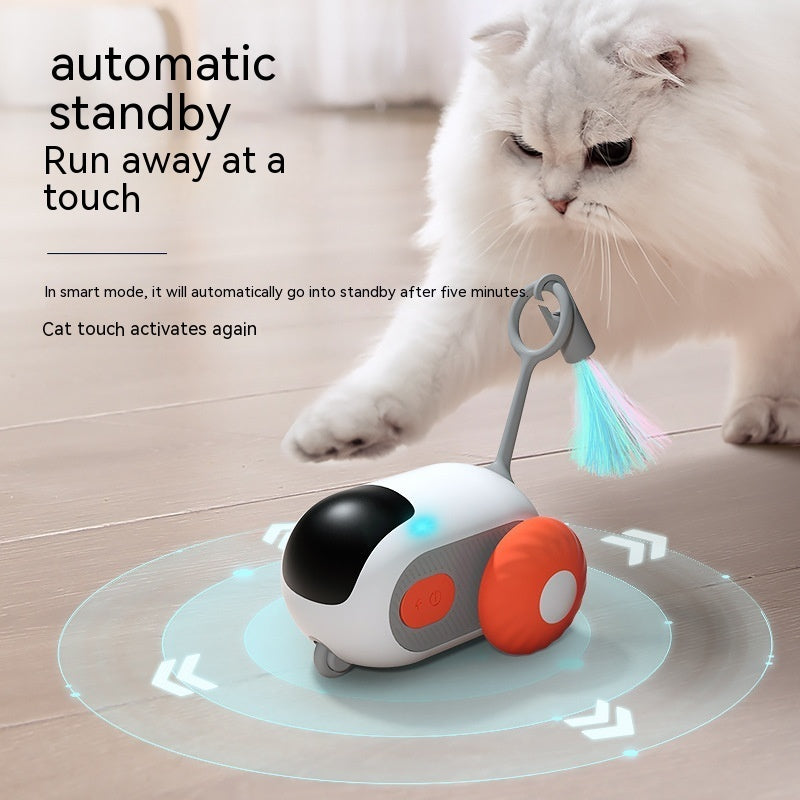 Interactive cat car with remote control and USB charging function