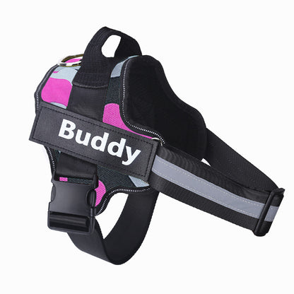 No-pull dog harness with reflective and breathable design