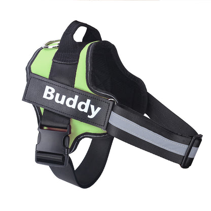 No-pull dog harness with reflective and breathable design