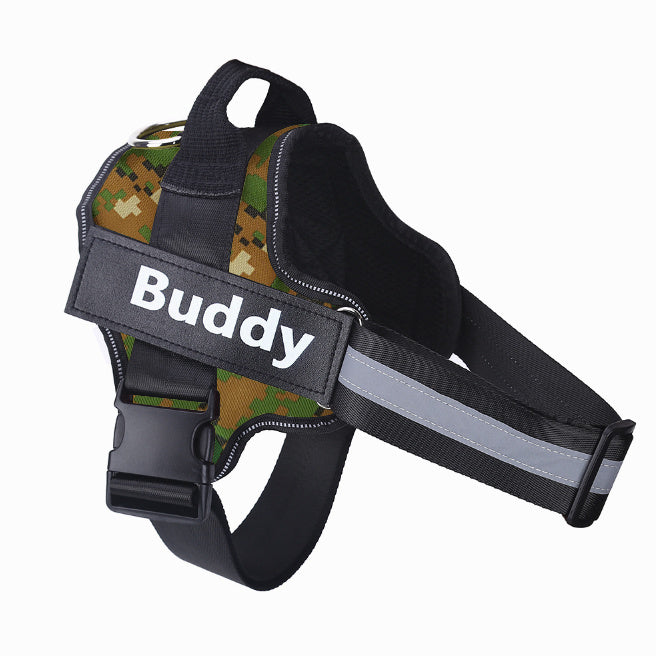 No-pull dog harness with reflective and breathable design