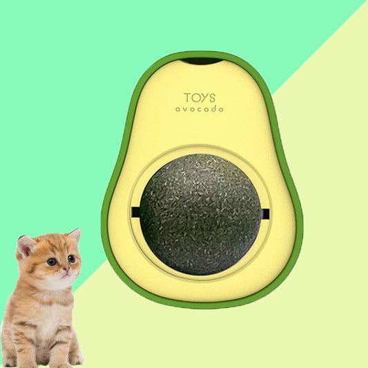 Multifunctioneel Katten Speelgoed met Avocado – 360° Rotatie en Auto-Herstel