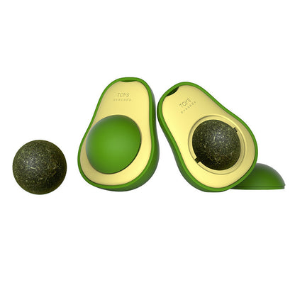 Multifunctioneel Katten Speelgoed met Avocado – 360° Rotatie en Auto-Herstel