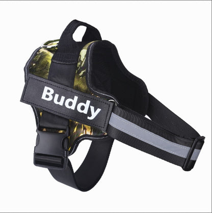 No-pull dog harness with reflective and breathable design