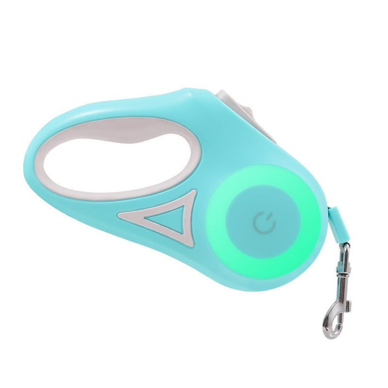 Retractable dog leash and collar