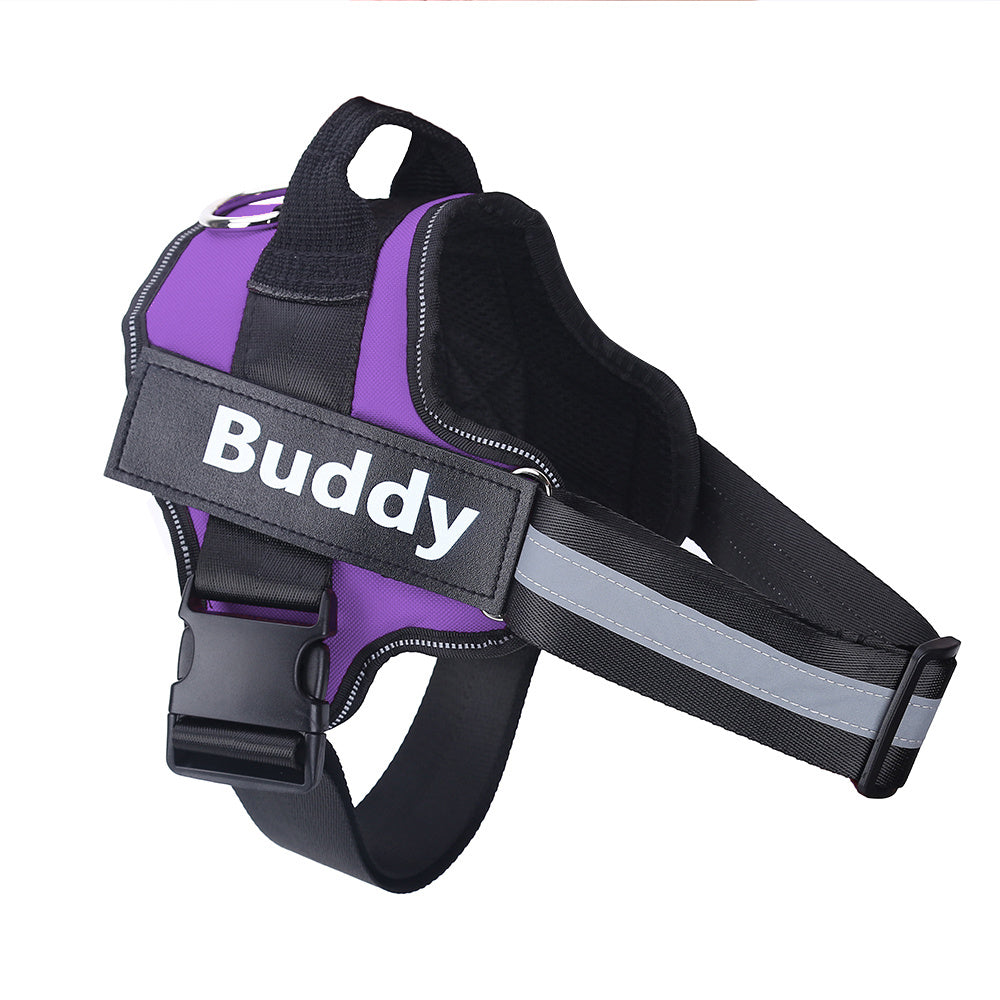 No-pull dog harness with reflective and breathable design