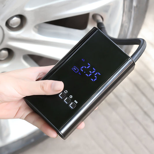 Slimme Draadloze Elektrische Pomp voor Auto – Draagbare Mini Compressor met Digitaal Display