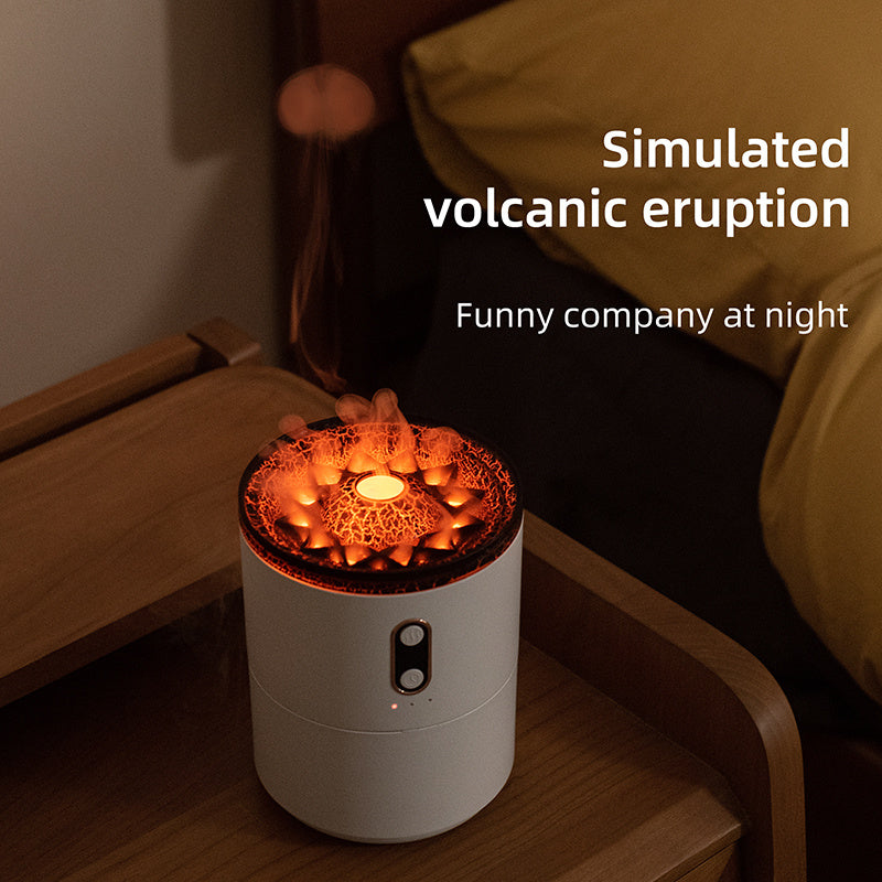 Portable USB Volcanic Flame Essential Oil Diffuser and Humidifier