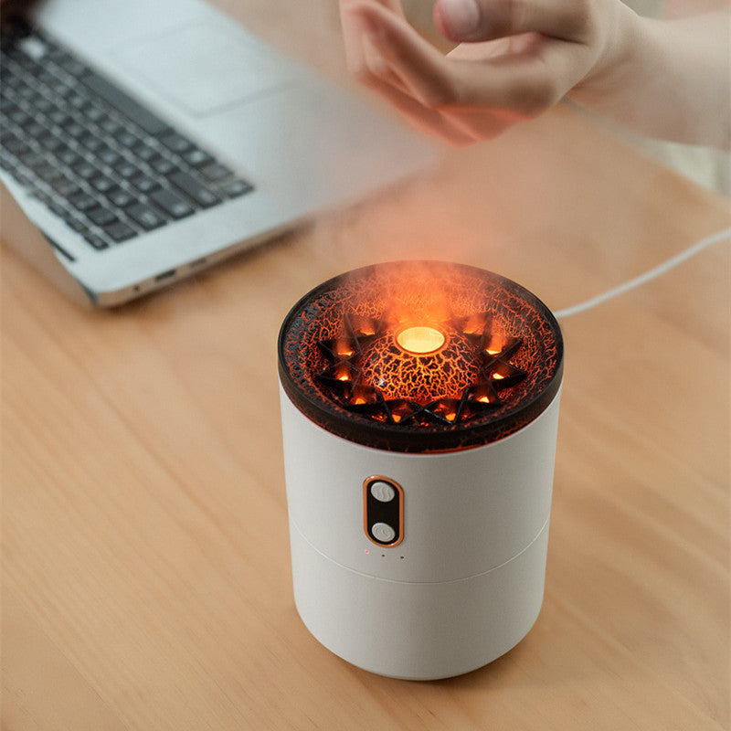 Portable USB Volcanic Flame Essential Oil Diffuser and Humidifier